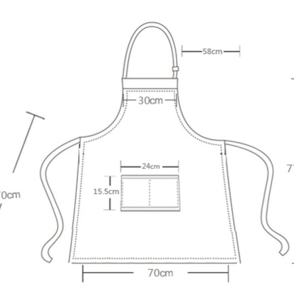 NWT Kitchen APRON SEAFOOD fish chef Apron - French Chic Apron 100% Cotton - OS - Picture 10 of 10